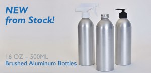 16oz Brushed Aluminum bottle 